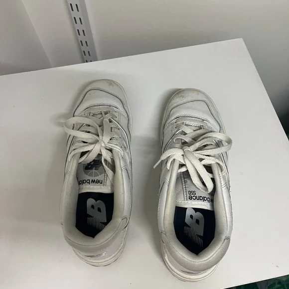 new balance 550s white grey size 6.5M/8 W - Picture 4 of 6